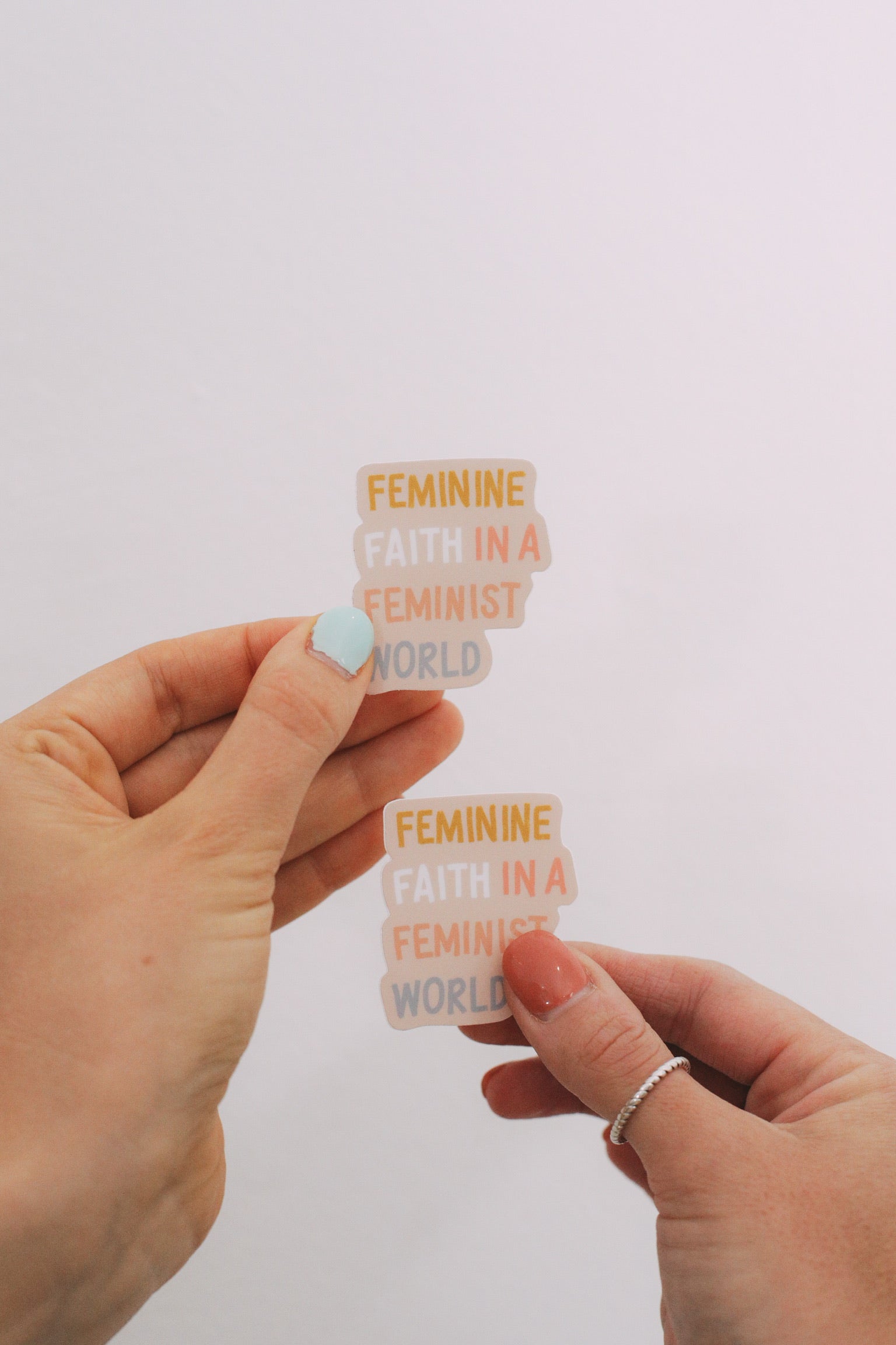 Feminine Faith Sticker