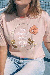 Her Strength Comes From God Shirt